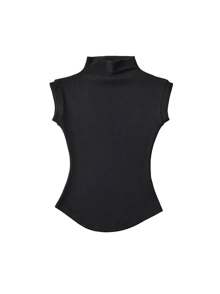 Blusa de Cuello Alto