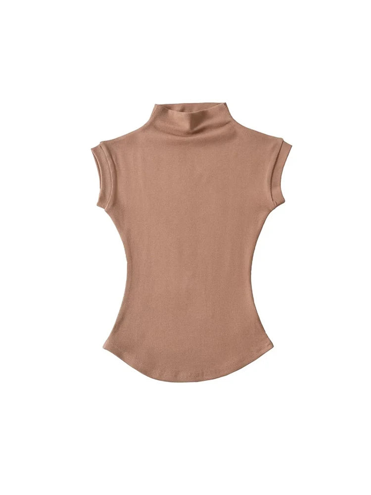 Blusa de Cuello Alto