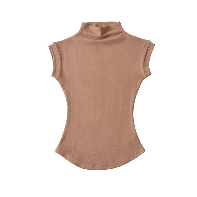 Blusa de Cuello Alto