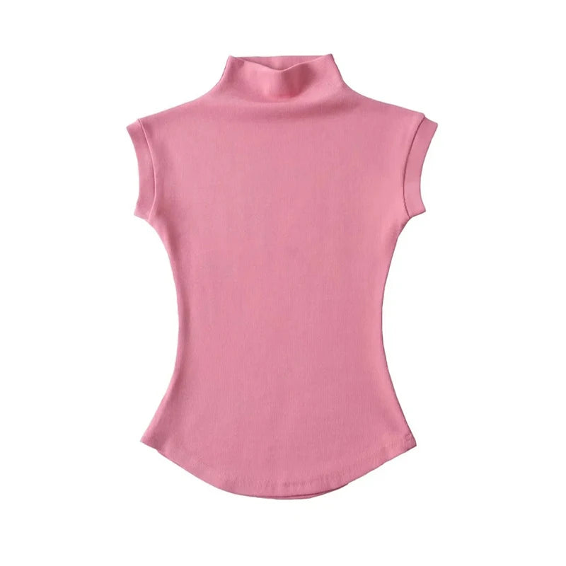 Blusa de Cuello Alto
