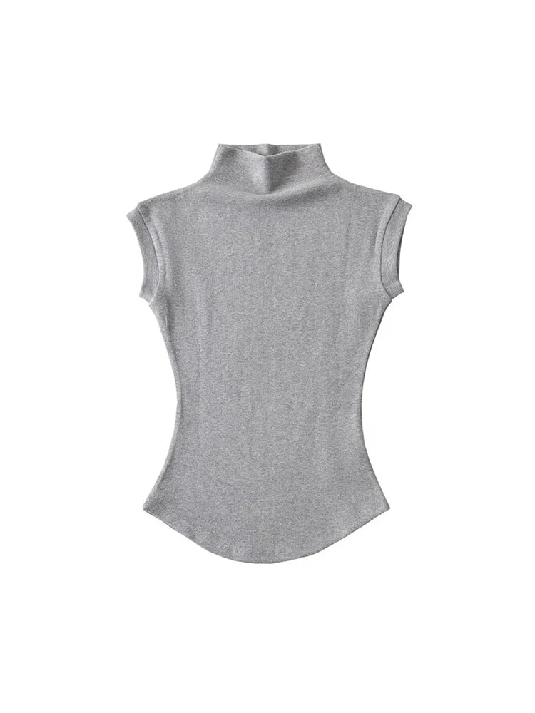 Blusa de Cuello Alto