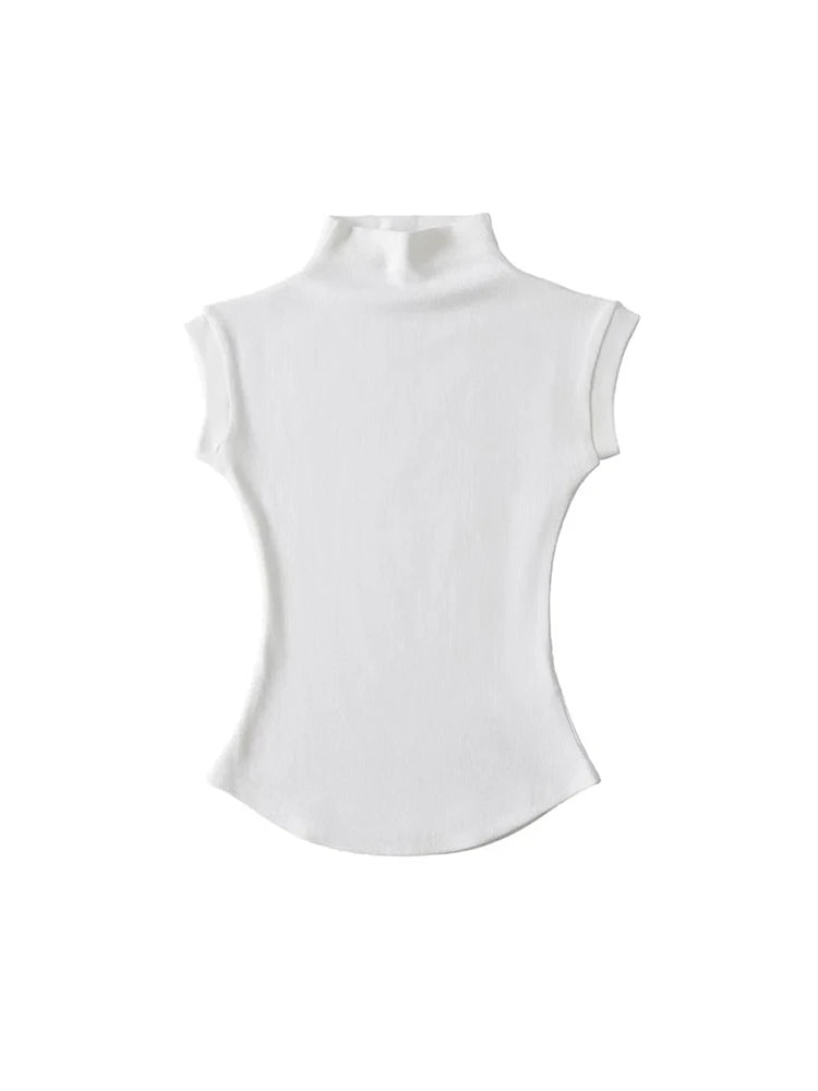 Blusa de Cuello Alto