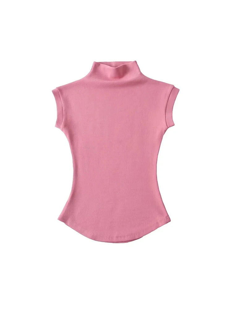 Blusa de Cuello Alto