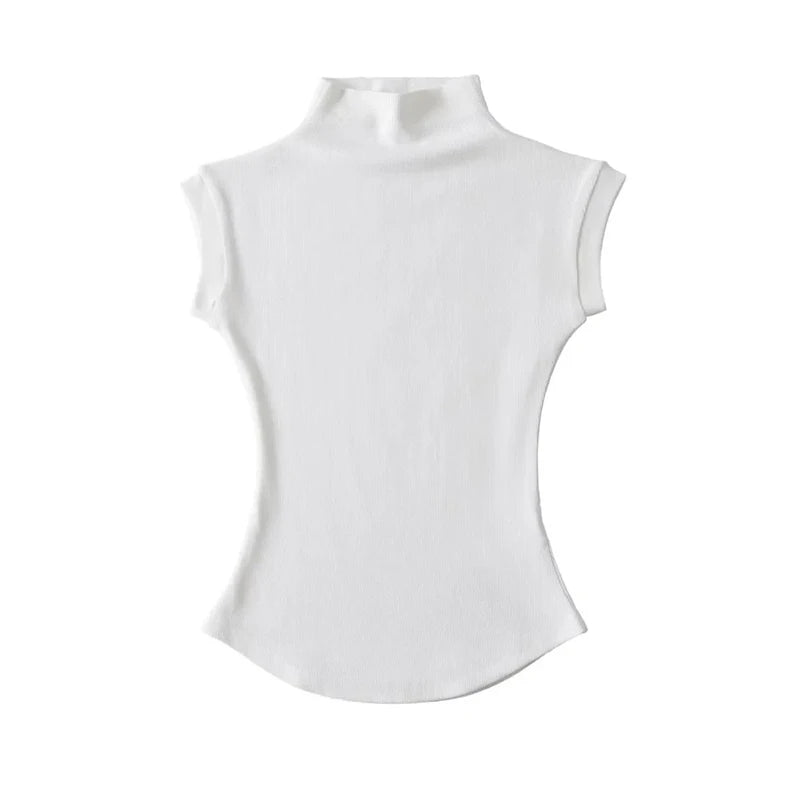 Blusa de Cuello Alto